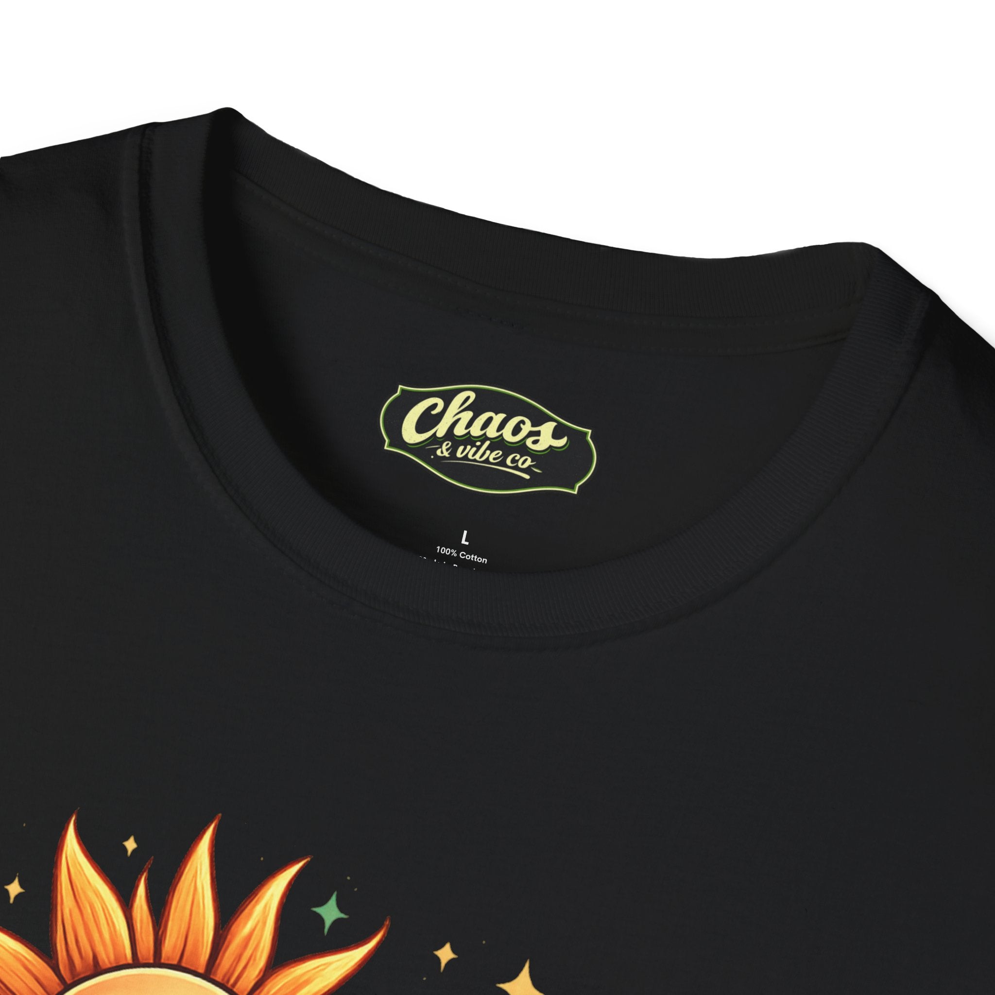 Sun and Moon Chaos & Vibe Co. T-Shirt | Retro Celestial Graphic Tee