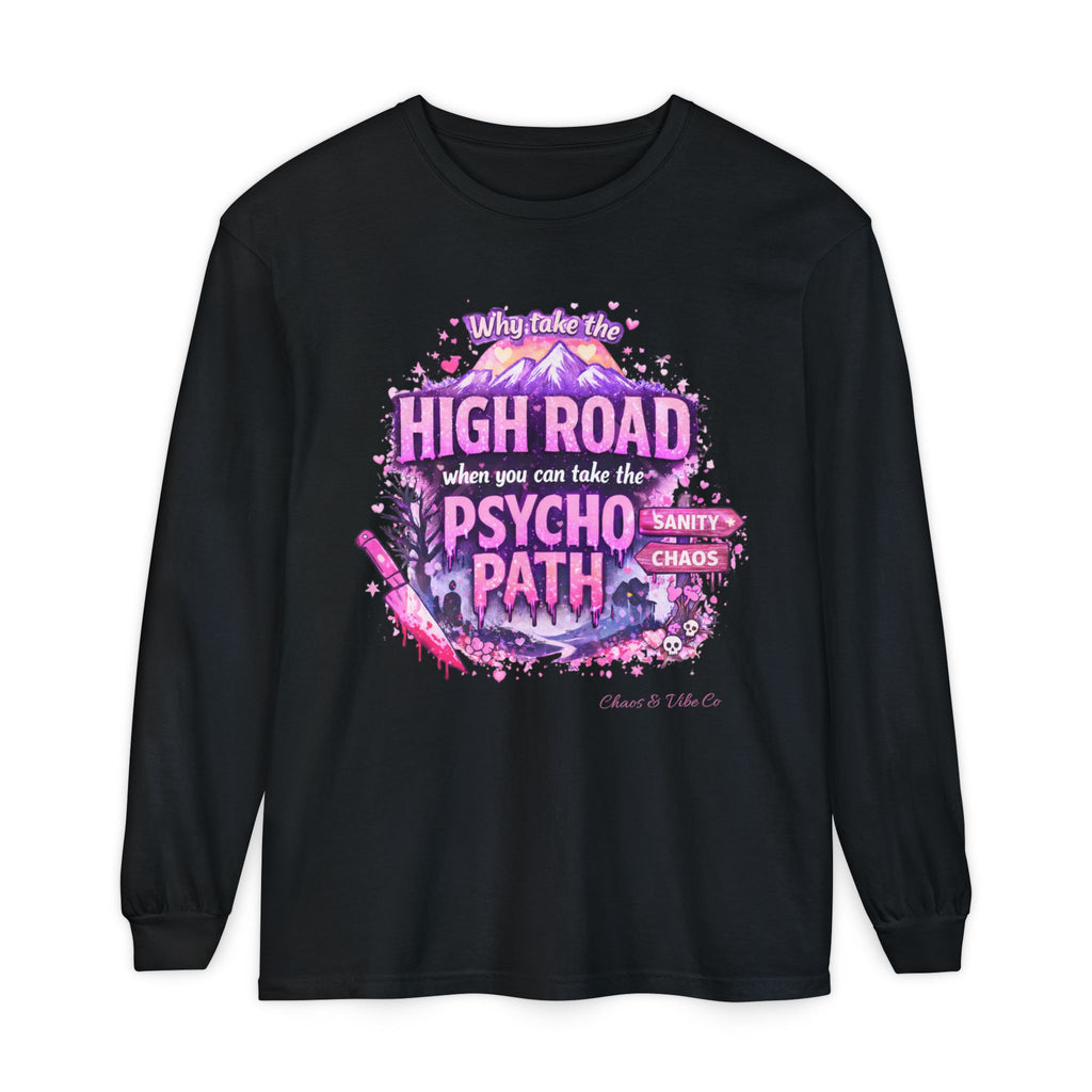 Unisex Psycho Path Long Sleeve T-Shirt