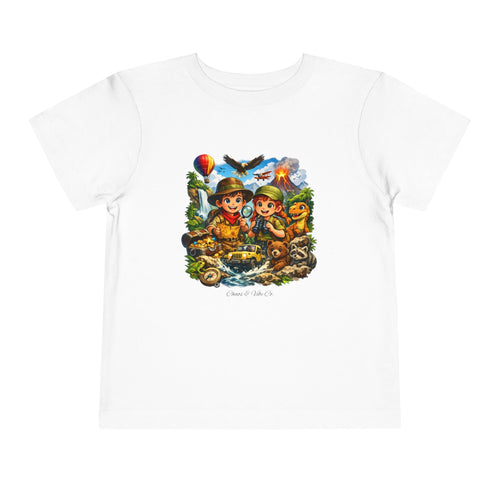 Toddler Adventure Kids Tee – Cute Explorer Cartoon Shirt