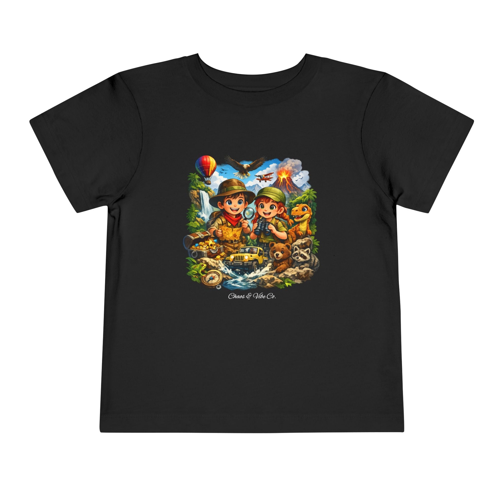 Toddler Adventure Kids Tee – Cute Explorer Cartoon Shirt