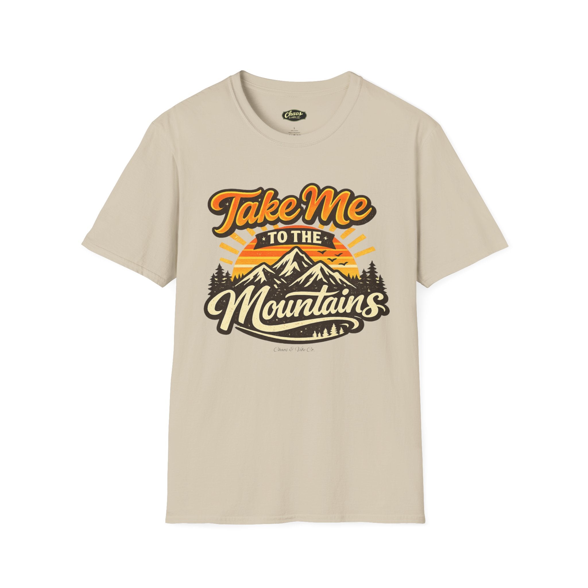 Unisex Take Me to the Mountains T-Shirt – Retro Outdoor Adventure Tee