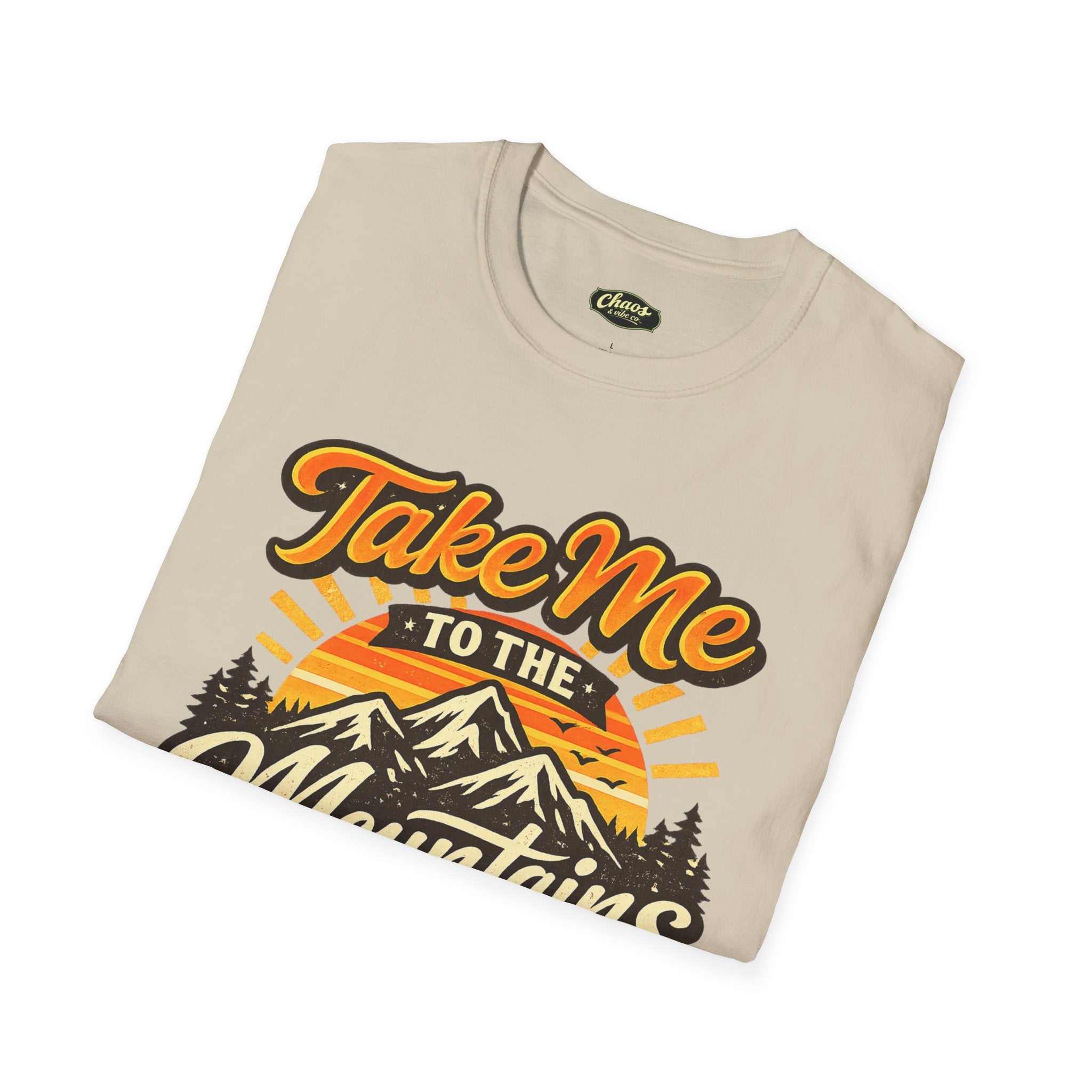 Unisex Take Me to the Mountains T-Shirt – Retro Outdoor Adventure Tee