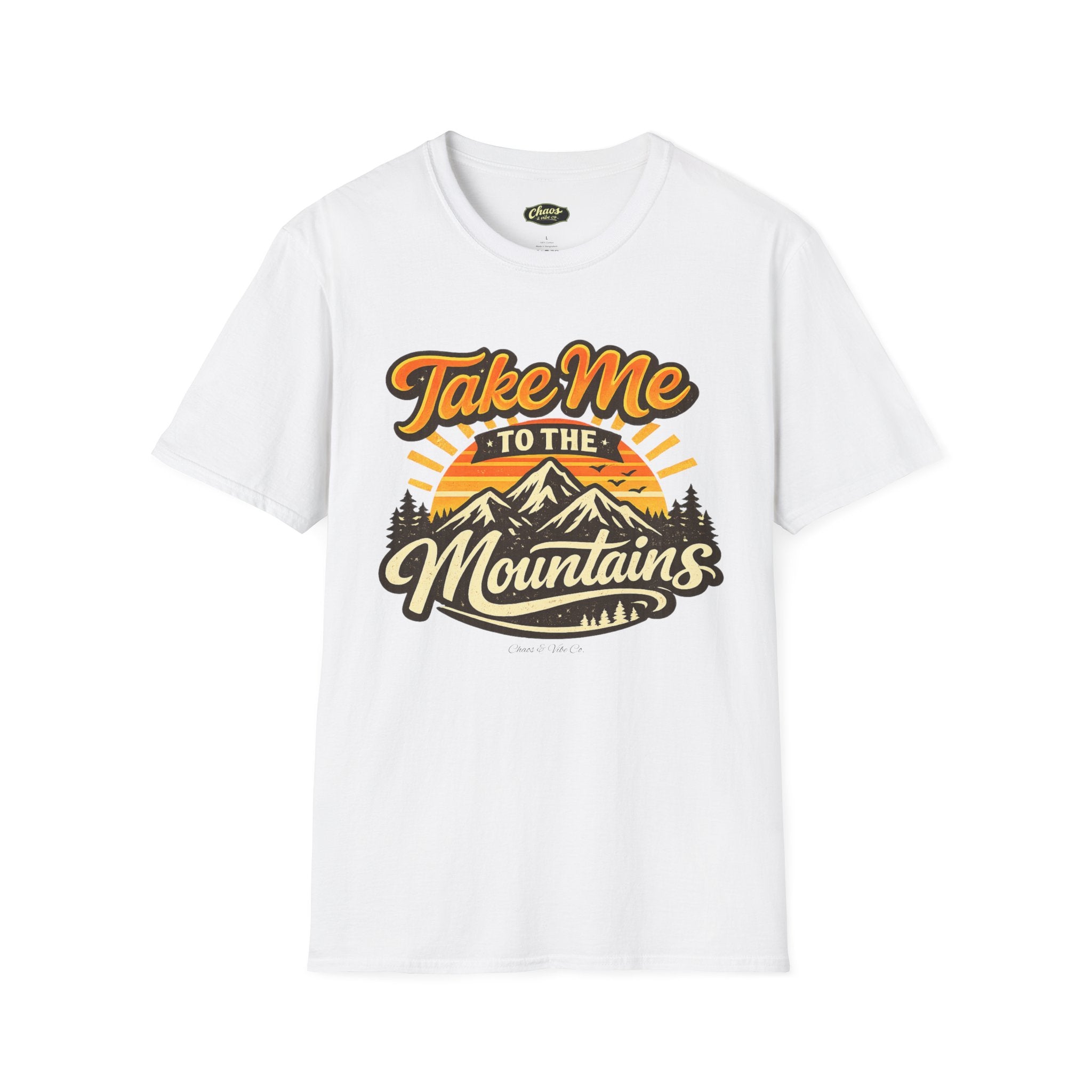 Unisex Take Me to the Mountains T-Shirt – Retro Outdoor Adventure Tee