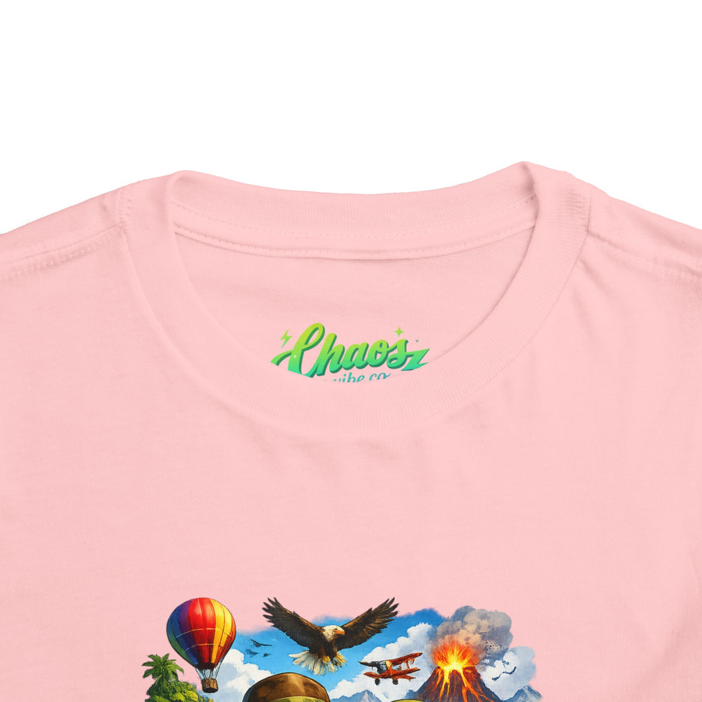 Toddler Adventure Kids Tee – Cute Explorer Cartoon Shirt