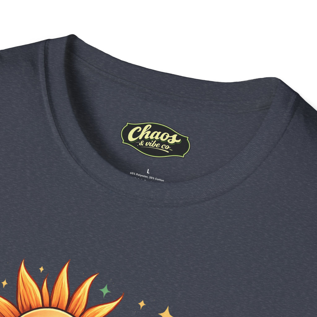 Sun and Moon Chaos & Vibe Co. T-Shirt | Retro Celestial Graphic Tee