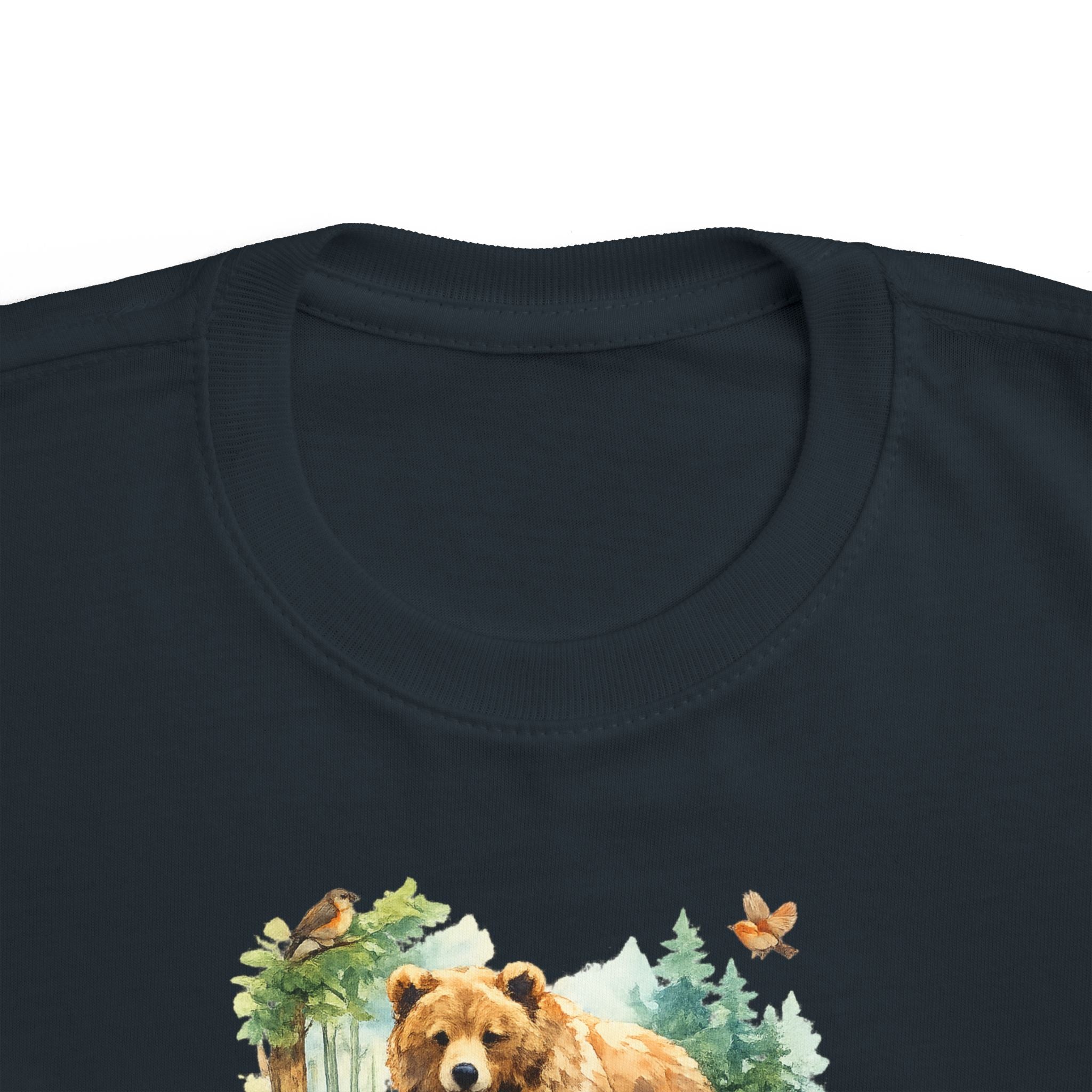 Toddler T-Shirt - "Forever Wild" Bear Woodland Graphic Tee