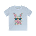 Kids Bunny T‑Shirt — Colorful Bunny with Heart Sunglasses