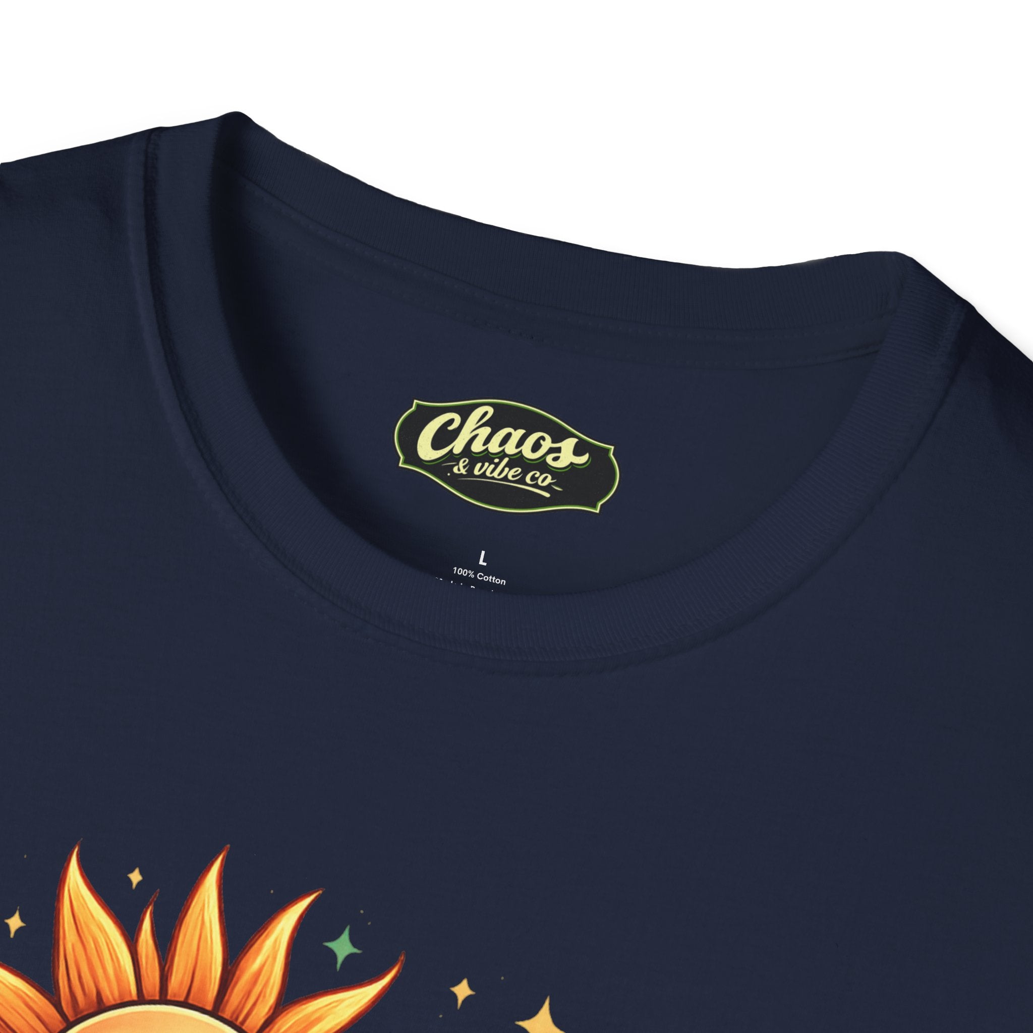 Sun and Moon Chaos & Vibe Co. T-Shirt | Retro Celestial Graphic Tee