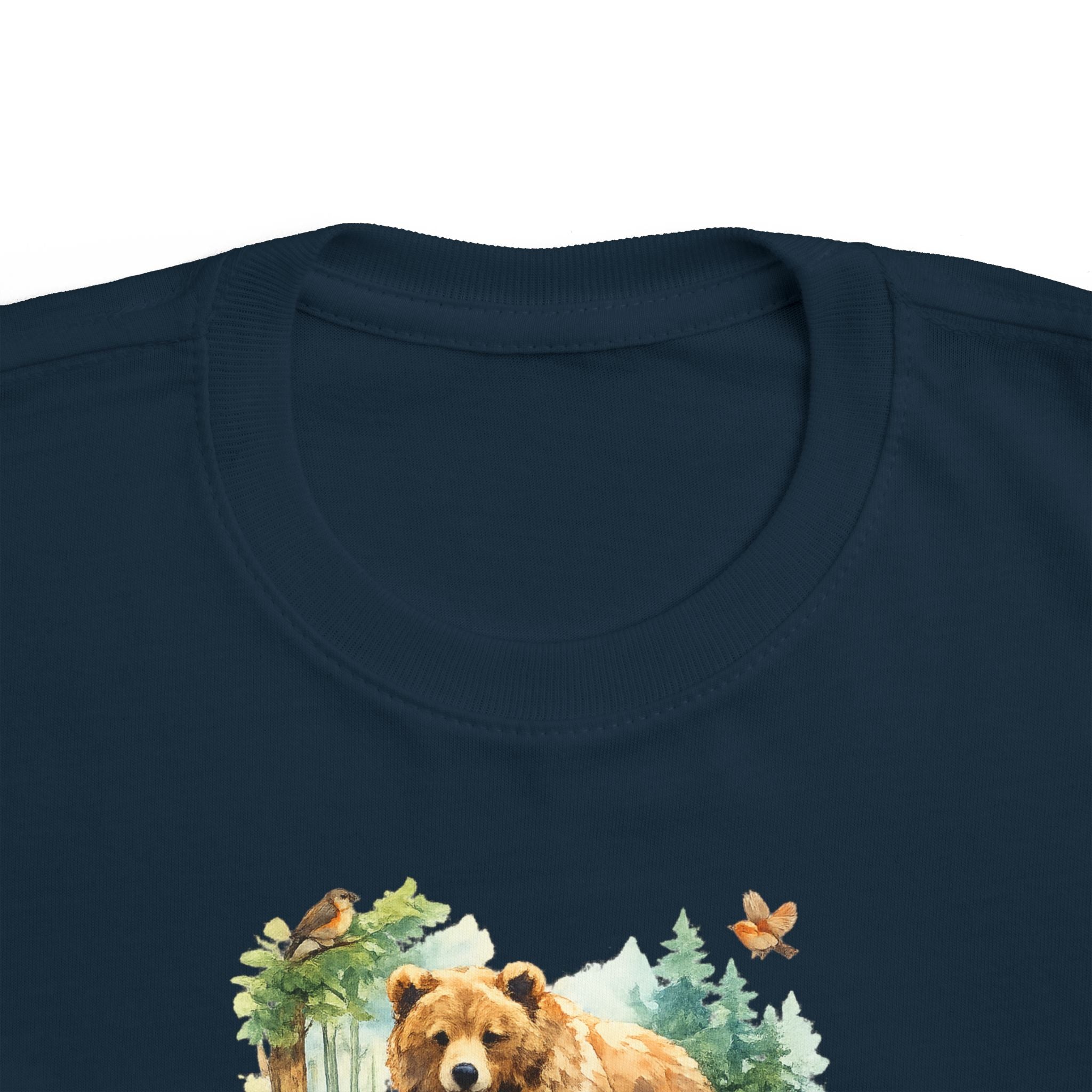 Toddler T-Shirt - "Forever Wild" Bear Woodland Graphic Tee