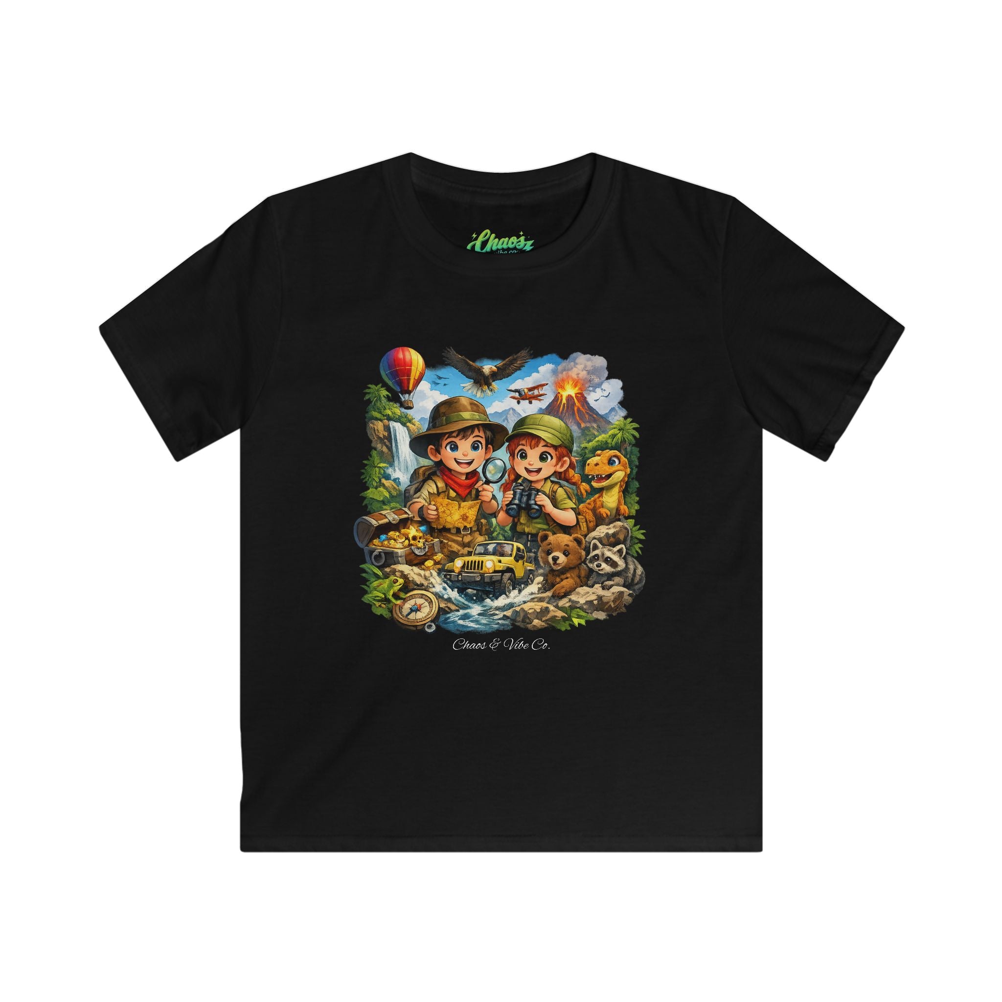 Kids Adventure Tee – Cute Explorer Jungle Scouts Graphic Shirt (Includes 'Scout & Explore' Text)
