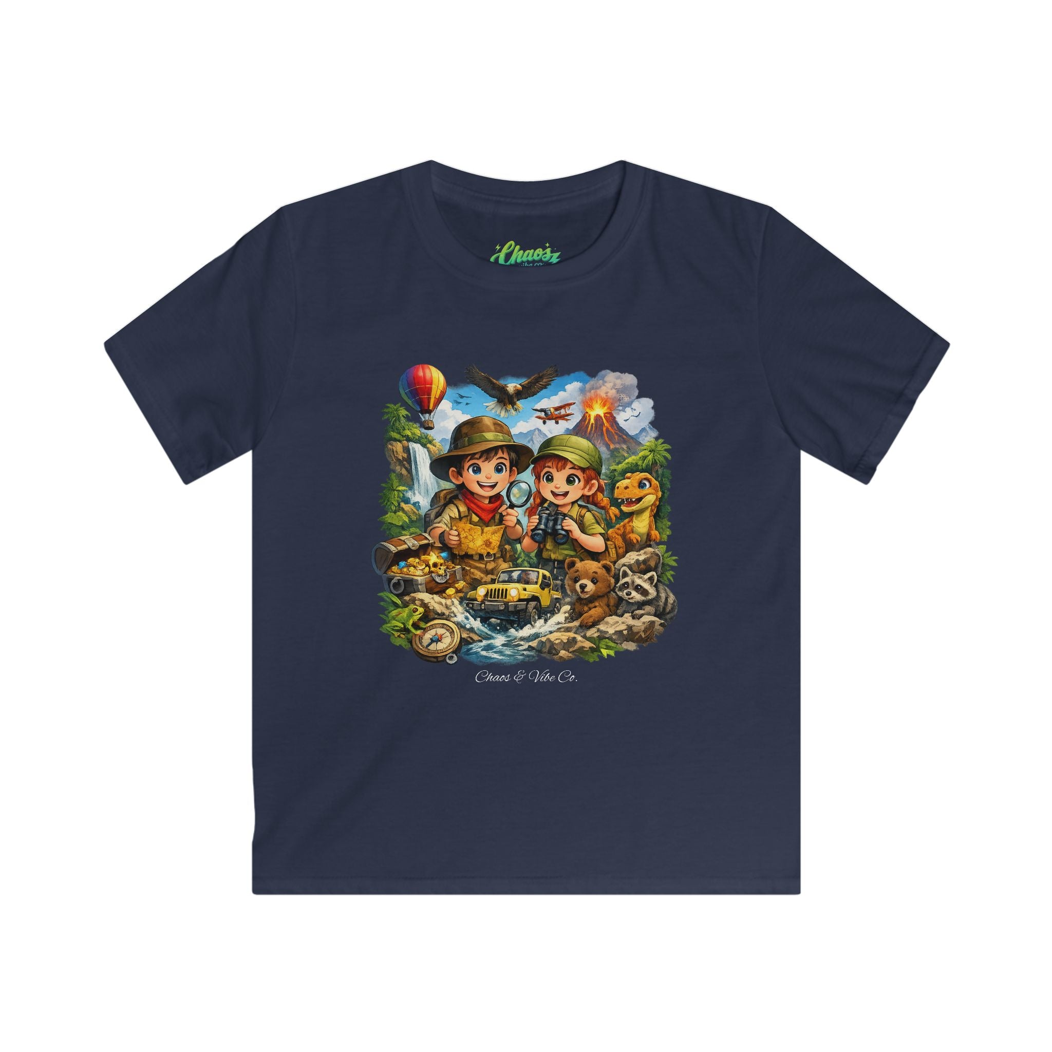 Kids Adventure Tee – Cute Explorer Jungle Scouts Graphic Shirt (Includes 'Scout & Explore' Text)