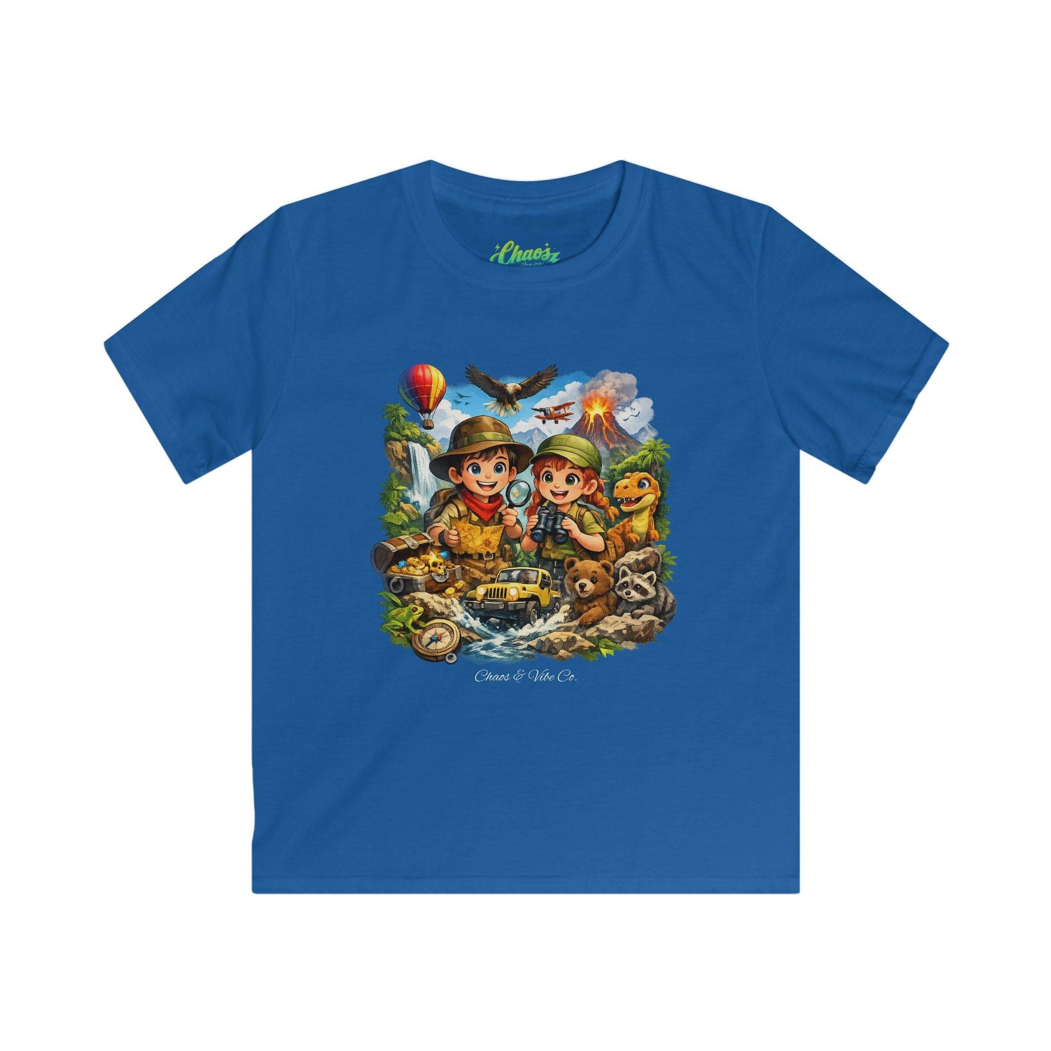 Kids Adventure Tee – Cute Explorer Jungle Scouts Graphic Shirt (Includes 'Scout & Explore' Text)