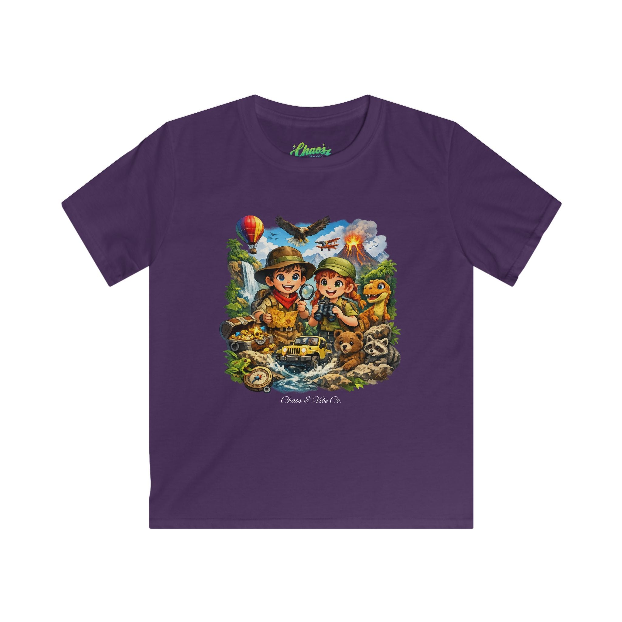 Kids Adventure Tee – Cute Explorer Jungle Scouts Graphic Shirt (Includes 'Scout & Explore' Text)
