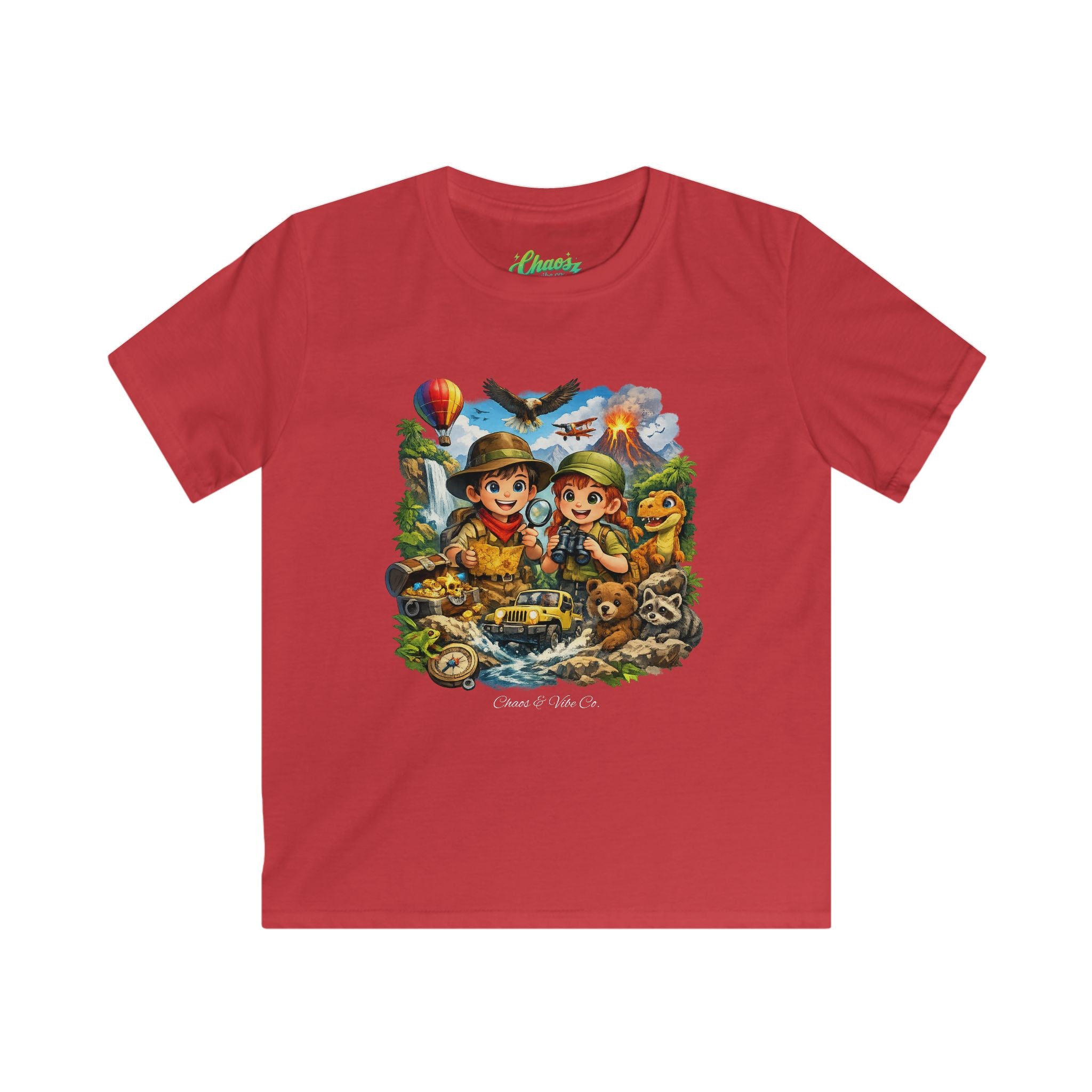 Kids Adventure Tee – Cute Explorer Jungle Scouts Graphic Shirt (Includes 'Scout & Explore' Text)