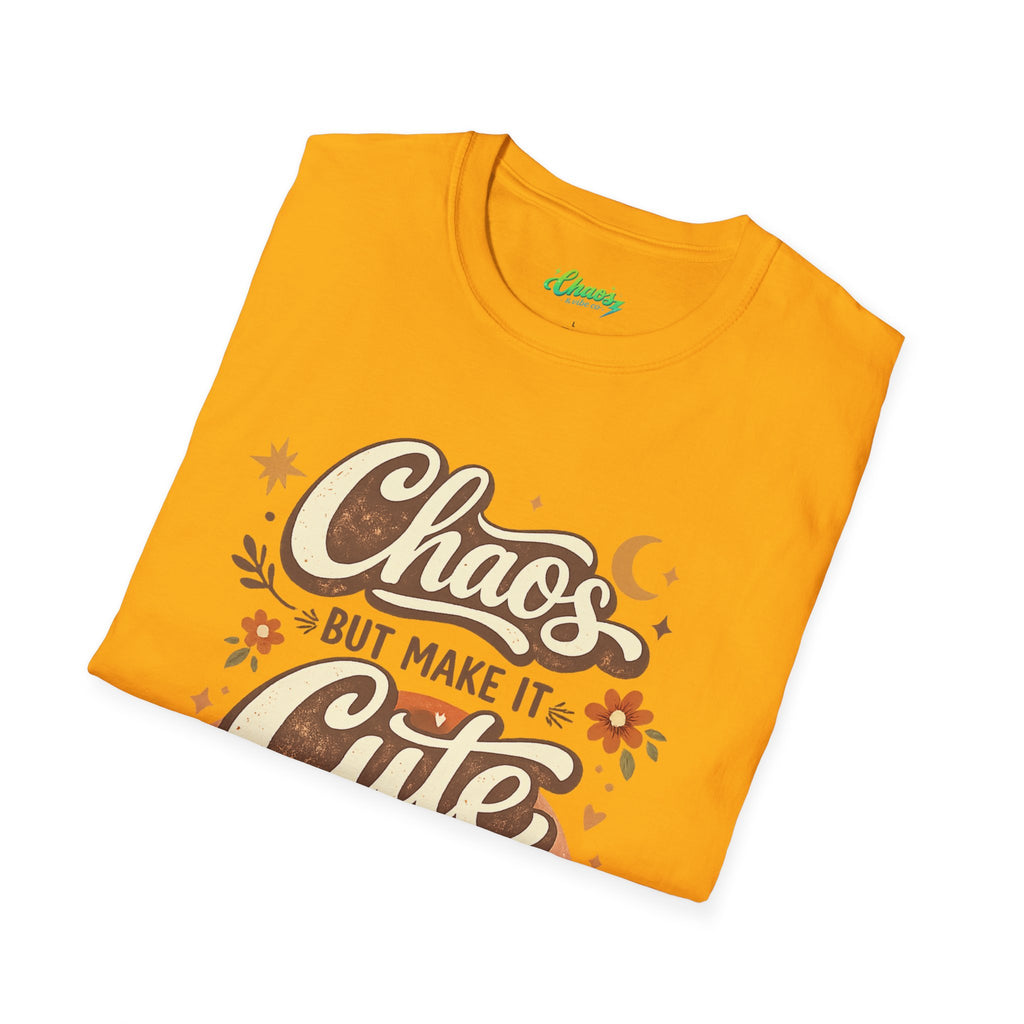 Unisex Chaos But Make It Cute T-Shirt — Retro Boho Graphic Tee