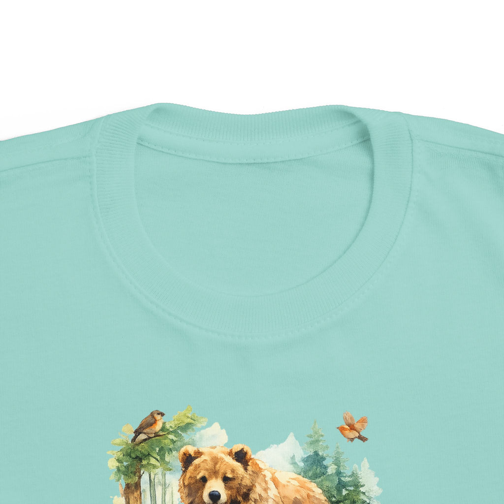 Toddler T-Shirt - "Forever Wild" Bear Woodland Graphic Tee