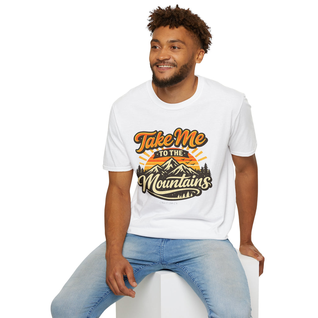 Unisex Take Me to the Mountains T-Shirt – Retro Outdoor Adventure Tee