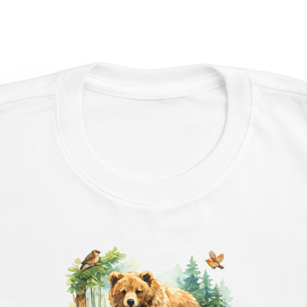 Toddler T-Shirt - "Forever Wild" Bear Woodland Graphic Tee