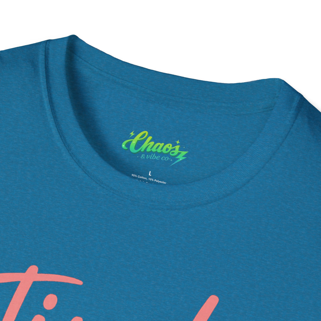 Unisex Tired But Trying T-Shirt | Script Typography, Motivational Quote