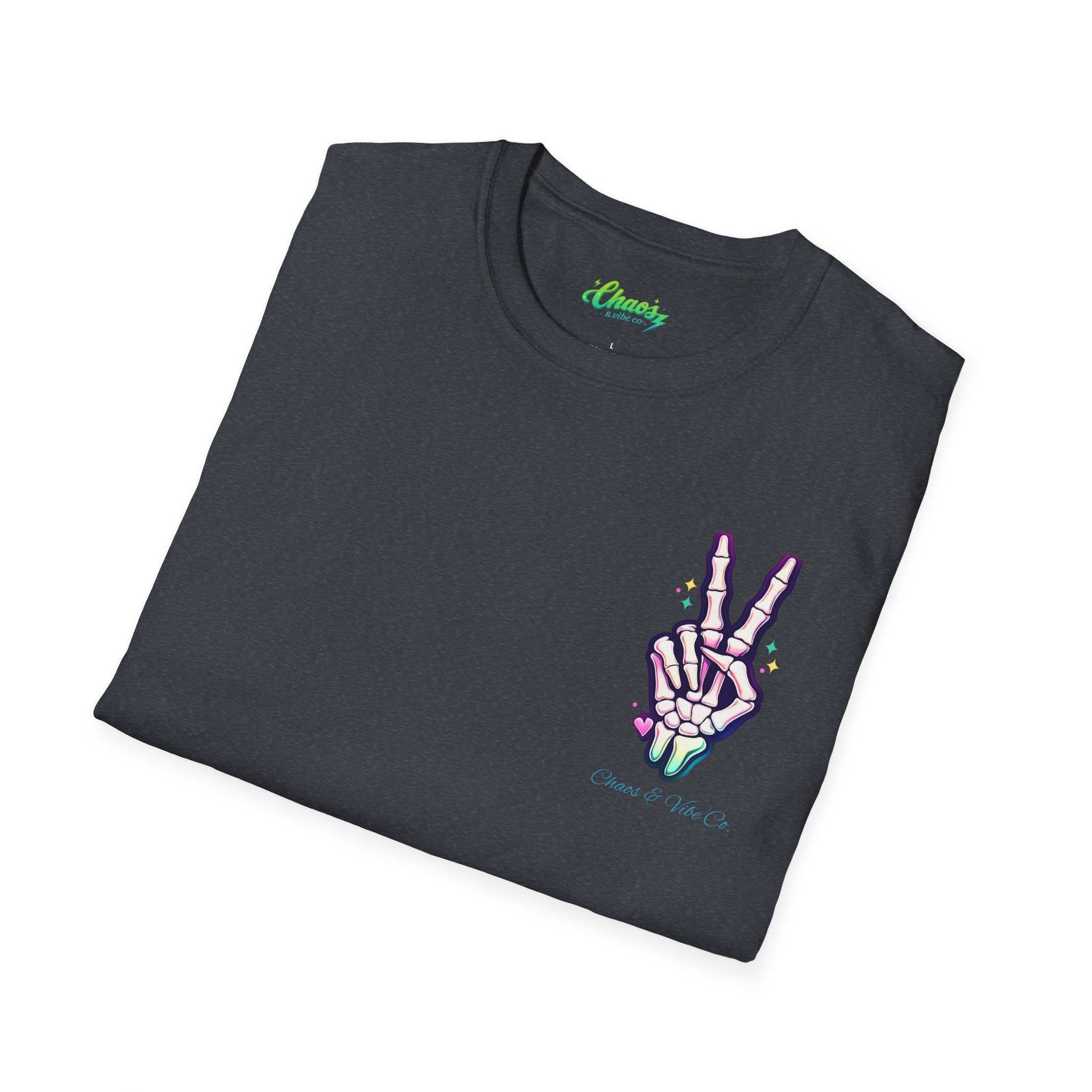 Expensive Difficult and Talks Back tee | Skeleton Skull Peace Sign shirt