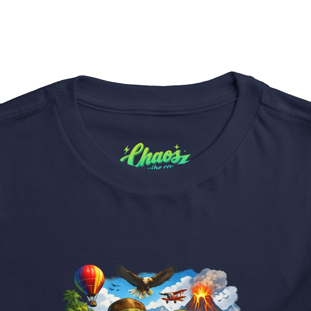 Toddler Adventure Kids Tee – Cute Explorer Cartoon Shirt