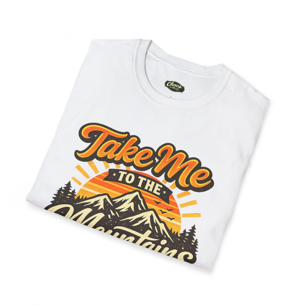 Unisex Take Me to the Mountains T-Shirt – Retro Outdoor Adventure Tee