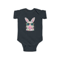 Baby Cute Bunny Sunglasses Infant Bodysuit - Floral Baby Onesie